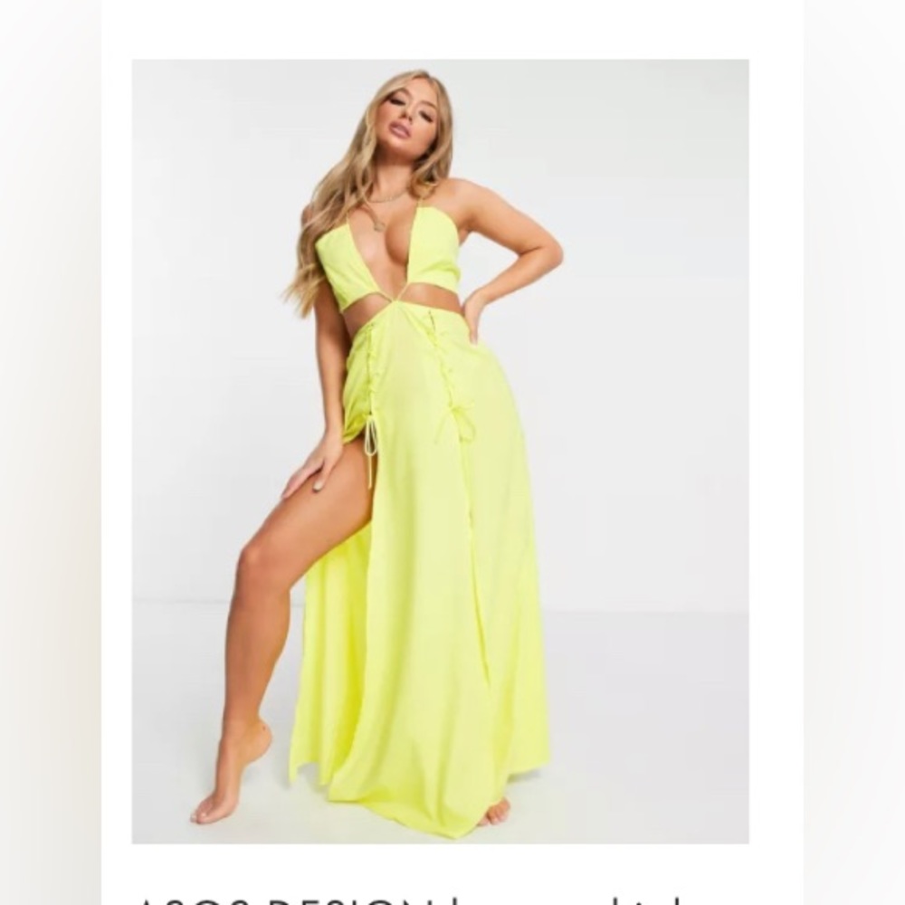 ASOS high split maxi dress